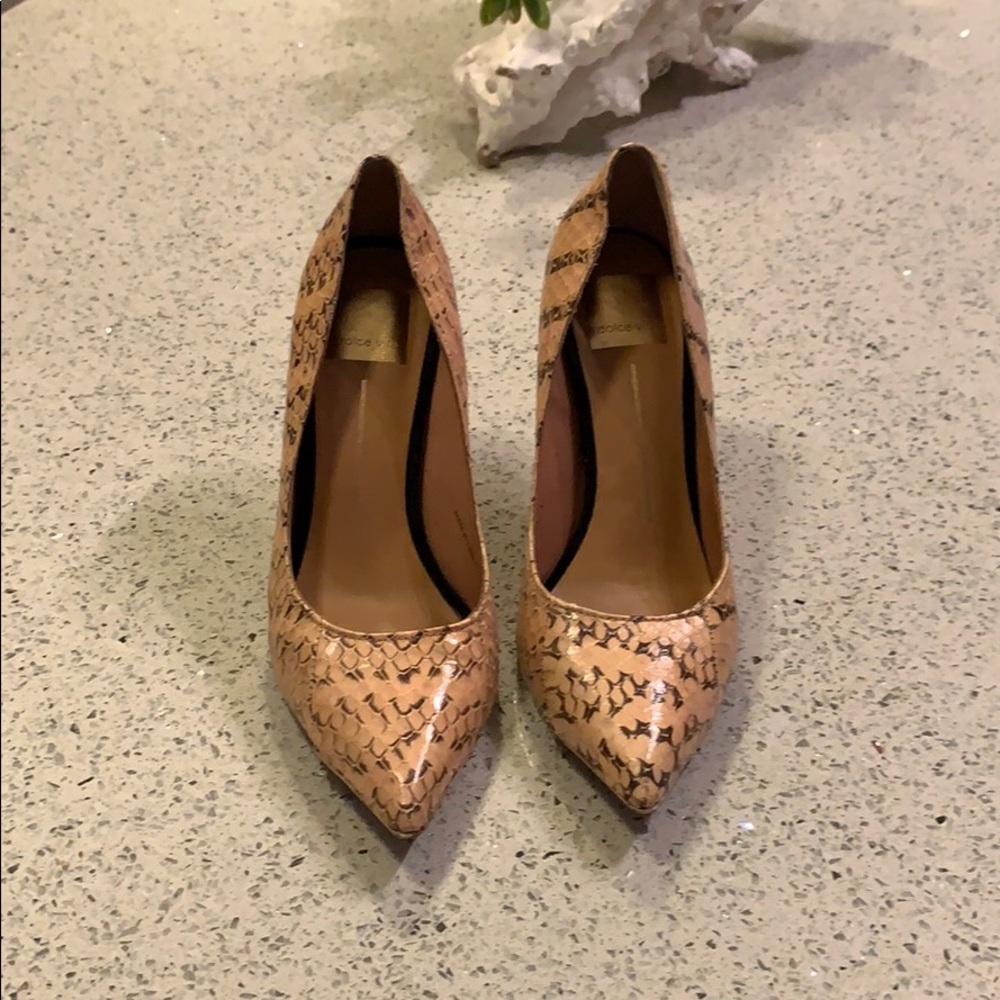 Nude Dolce Vita Snake Skin Pumps
